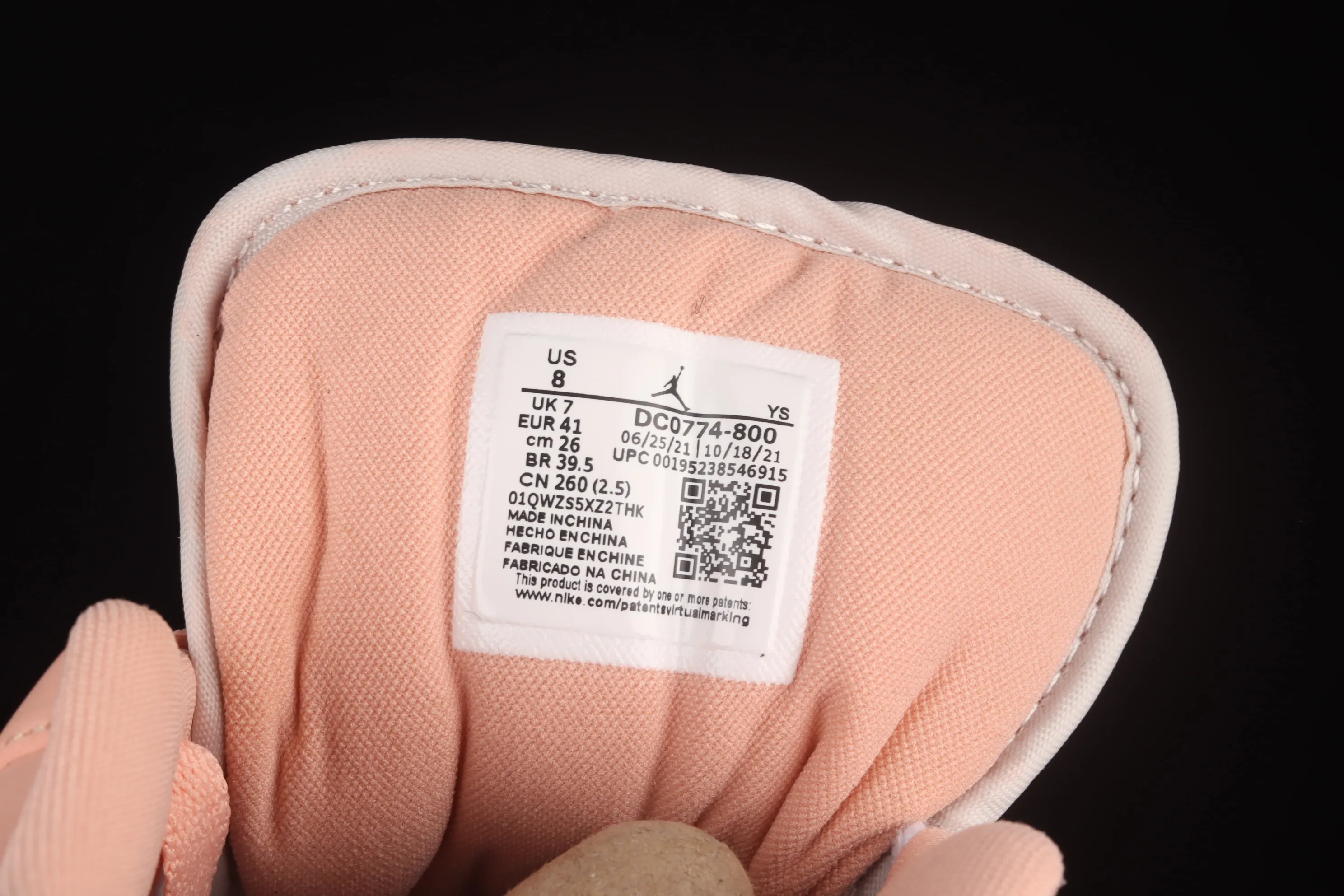 All categories Air Jordan Jordan series basketball shoes Air Jordan 1 Low Air Jordan 1 Low AJ1 Joe 1 pink and green low-top cultural sneakers DC0774-800